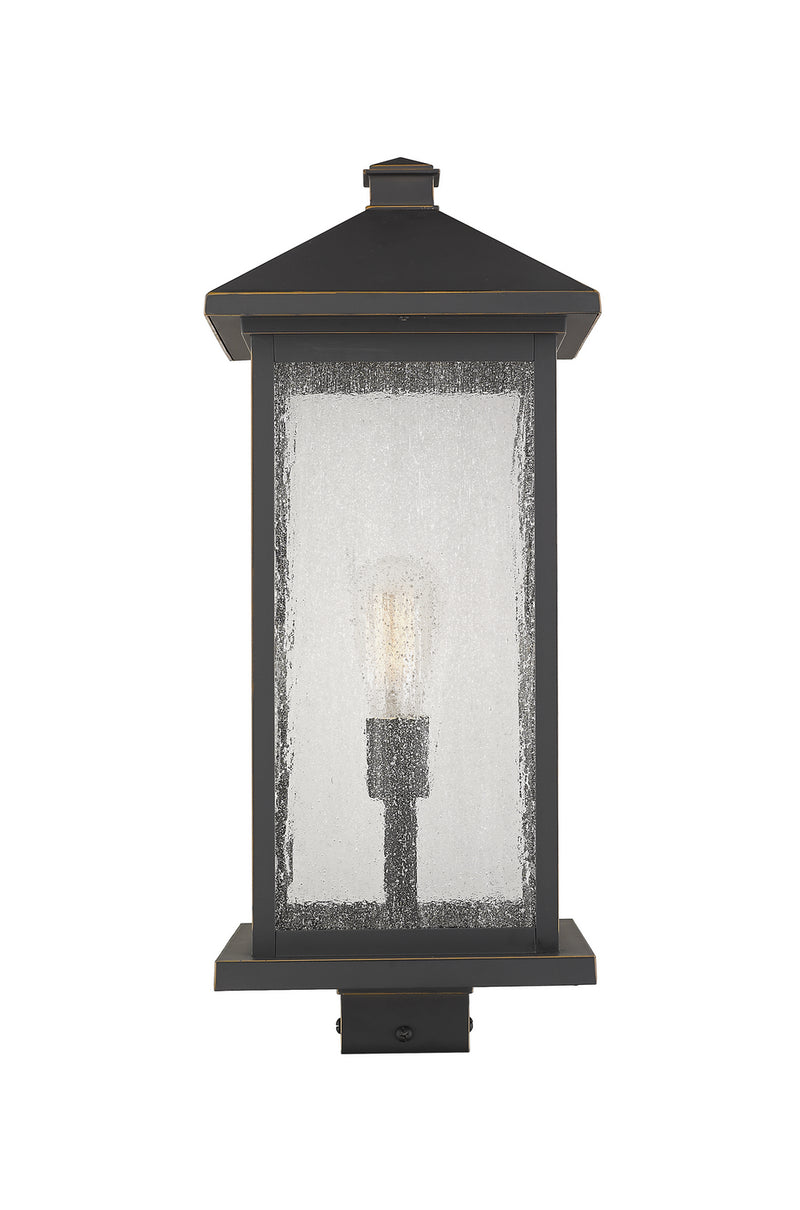 Z-Lite 531PHBXLS-ORB One Light Outdoor Post Mount Fixture, Oil Rubbed Bronze