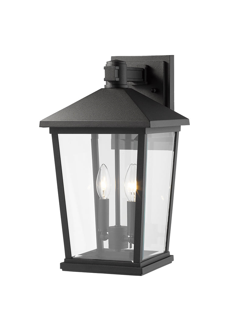 Z-Lite 568B-BK Two Light Outdoor Wall Sconce, Black