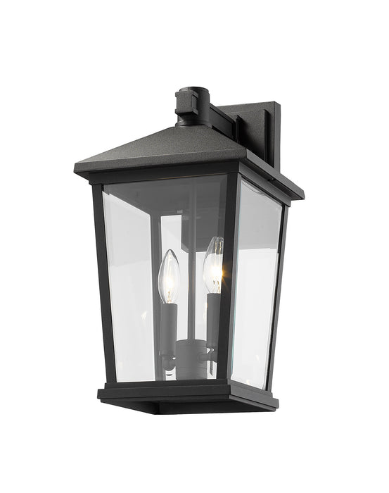 Z-Lite 568B-BK Two Light Outdoor Wall Sconce, Black