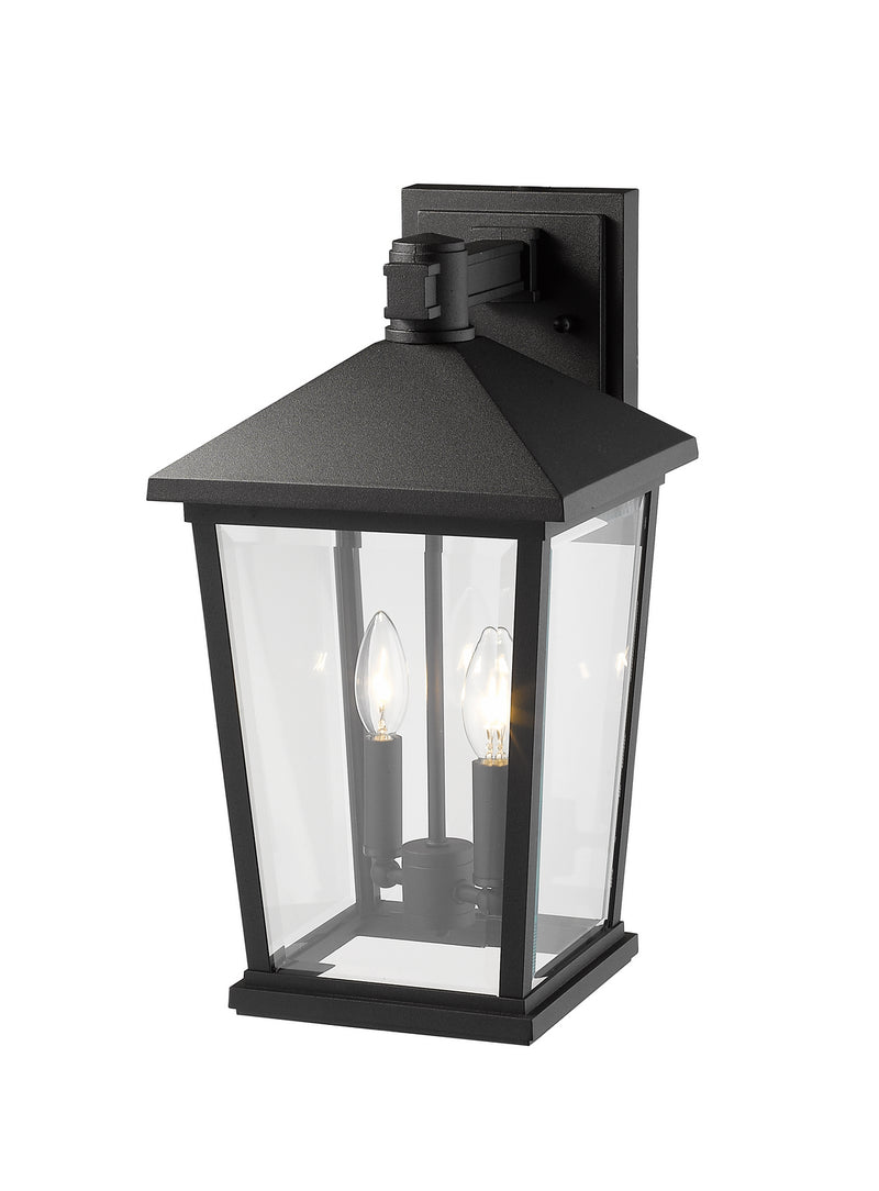 Z-Lite 568B-BK Two Light Outdoor Wall Sconce, Black