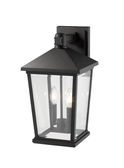 Z-Lite 568B-BK Two Light Outdoor Wall Sconce, Black