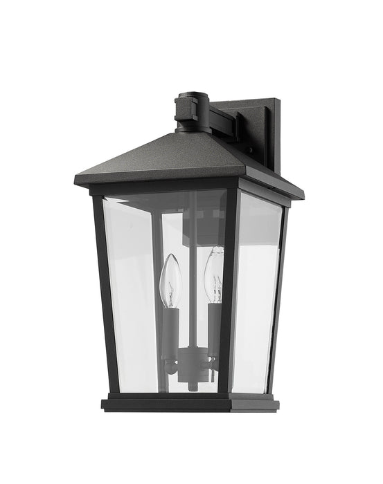 Z-Lite 568B-BK Two Light Outdoor Wall Sconce, Black
