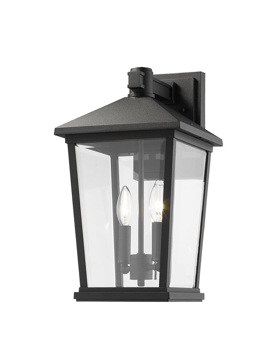 Z-Lite 568B-BK Two Light Outdoor Wall Sconce, Black