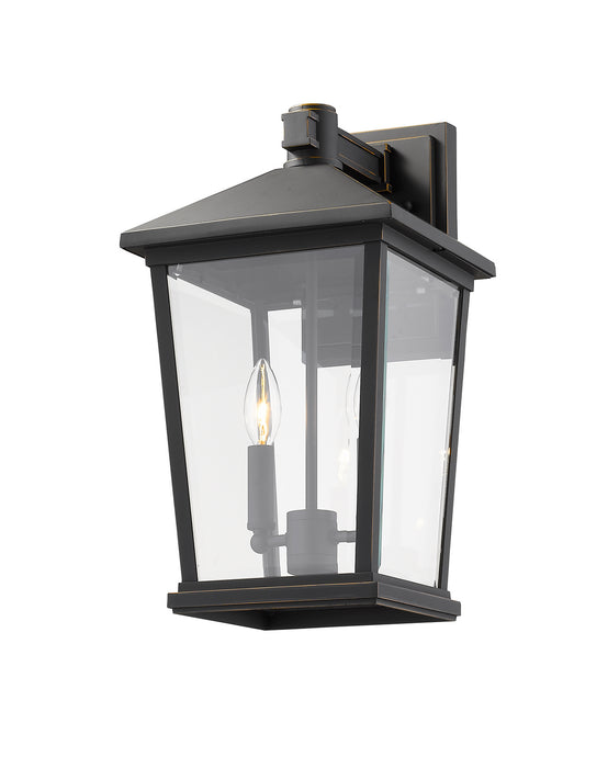 Z-Lite 568B-ORB Two Light Outdoor Wall Sconce, Oil Rubbed Bronze