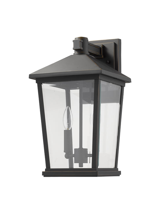 Z-Lite 568B-ORB Two Light Outdoor Wall Sconce, Oil Rubbed Bronze