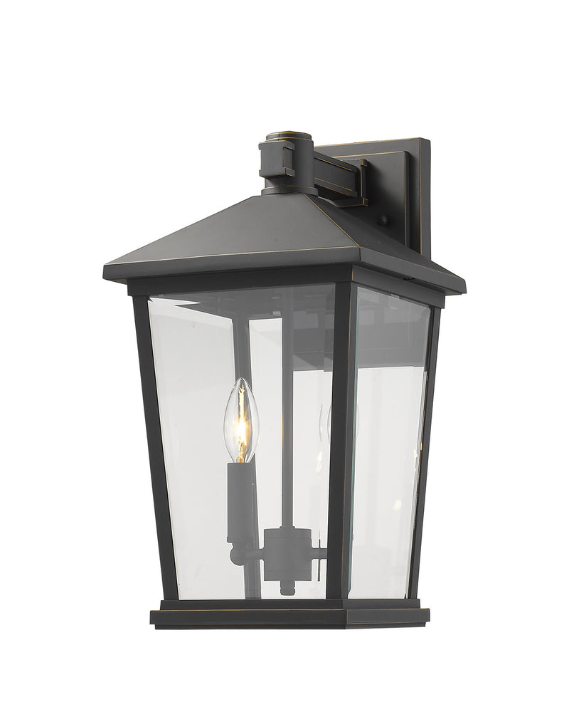 Z-Lite 568B-ORB Two Light Outdoor Wall Sconce, Oil Rubbed Bronze