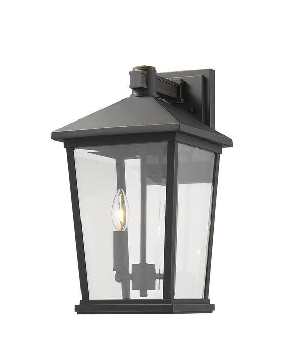 Z-Lite 568B-ORB Two Light Outdoor Wall Sconce, Oil Rubbed Bronze