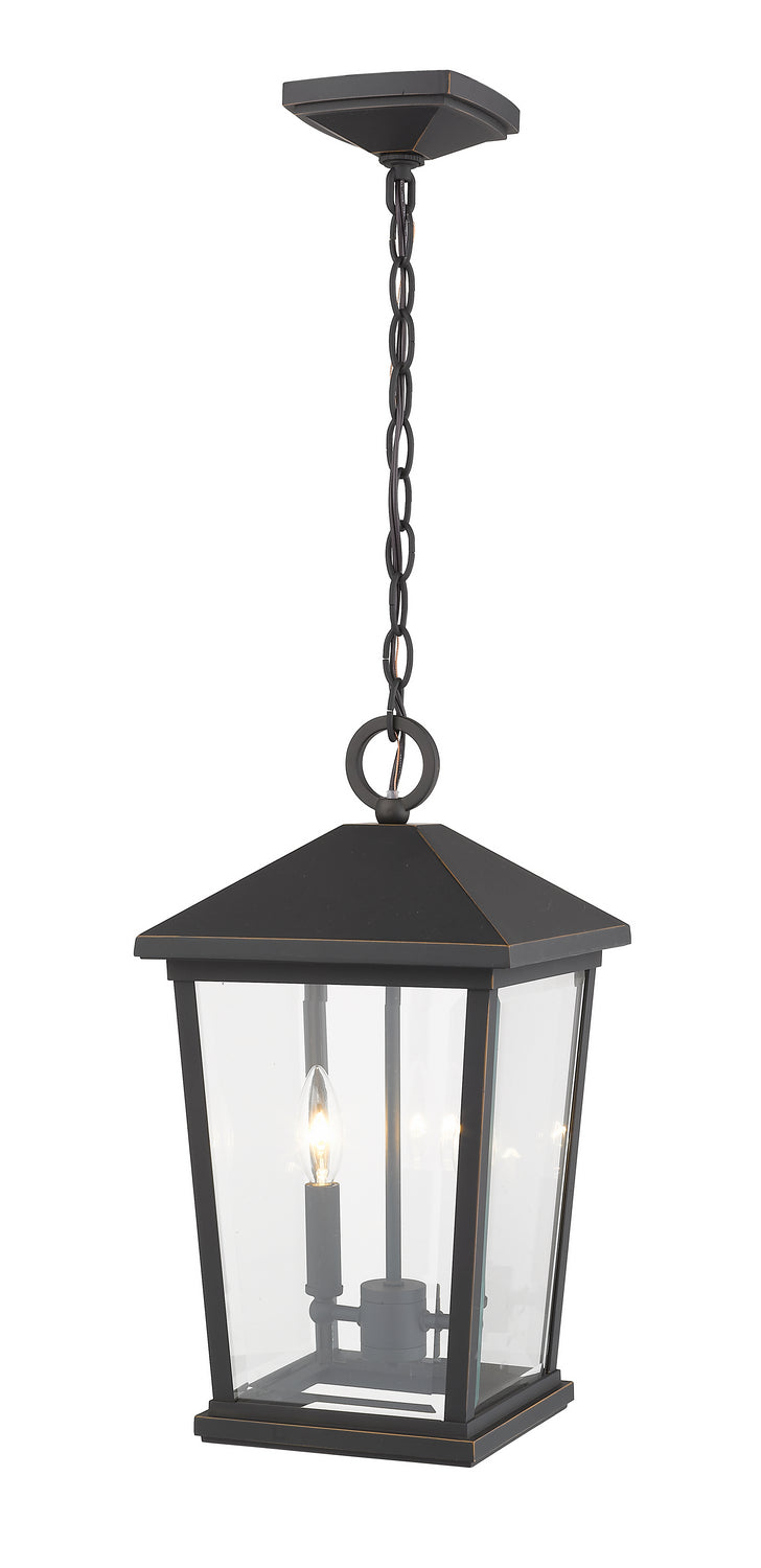 Z-Lite 568CHB-ORB Two Light Outdoor Chain Mount Ceiling Fixture, Oil Rubbed Bronze