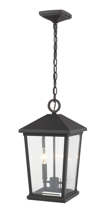 Z-Lite 568CHB-ORB Two Light Outdoor Chain Mount Ceiling Fixture, Oil Rubbed Bronze