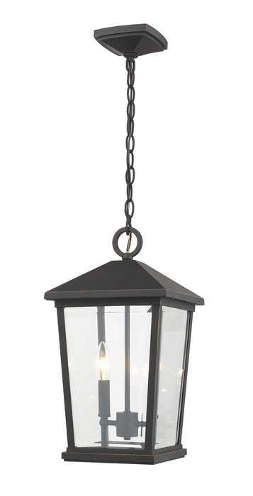 Z-Lite 568CHB-ORB Two Light Outdoor Chain Mount Ceiling Fixture, Oil Rubbed Bronze