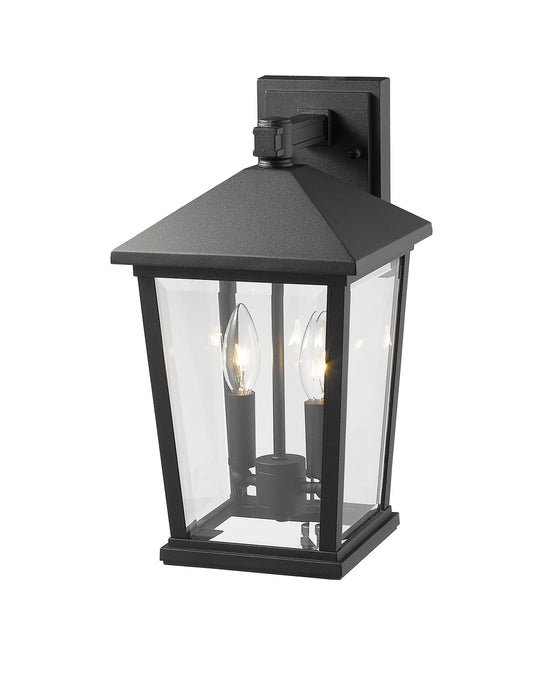 Z-Lite 568M-BK Two Light Outdoor Wall Sconce, Black