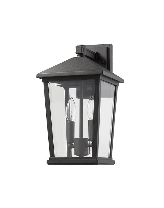 Z-Lite 568M-BK Two Light Outdoor Wall Sconce, Black