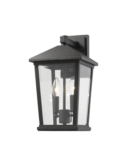 Z-Lite 568M-BK Two Light Outdoor Wall Sconce, Black