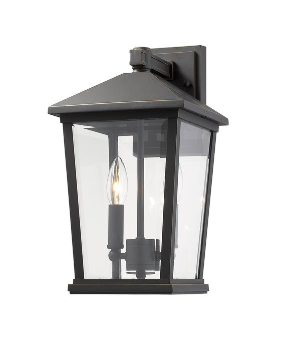 Z-Lite 568M-ORB Two Light Outdoor Wall Sconce, Oil Rubbed Bronze
