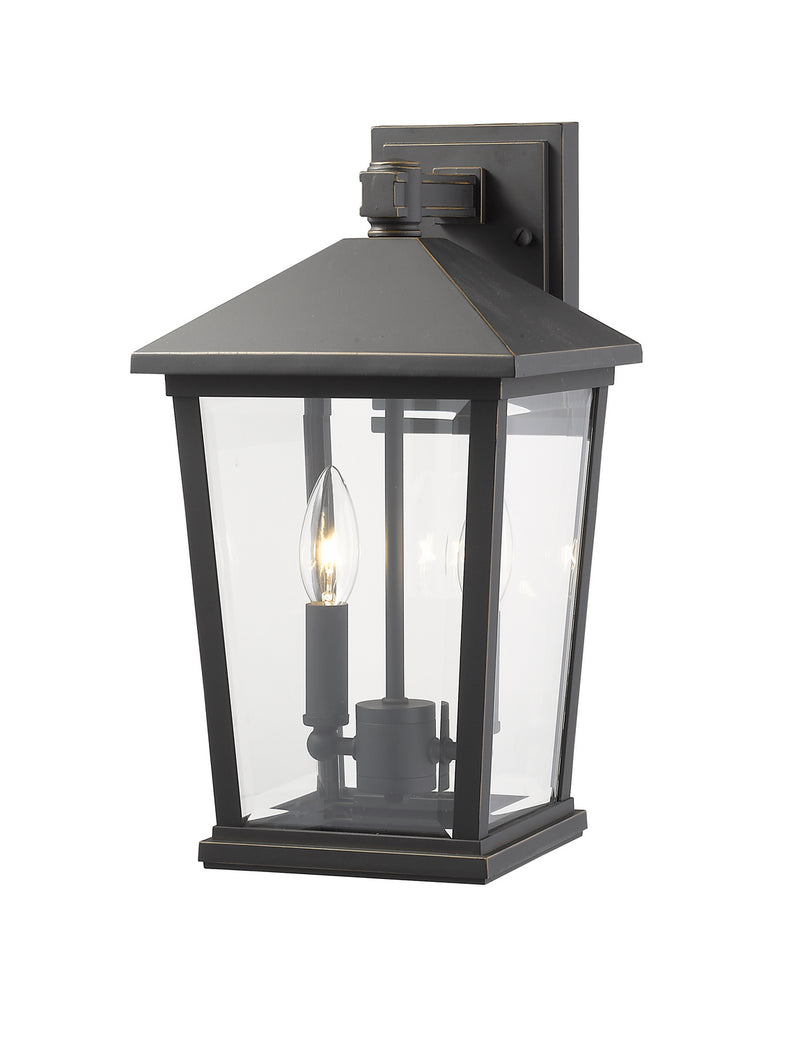 Z-Lite 568M-ORB Two Light Outdoor Wall Sconce, Oil Rubbed Bronze