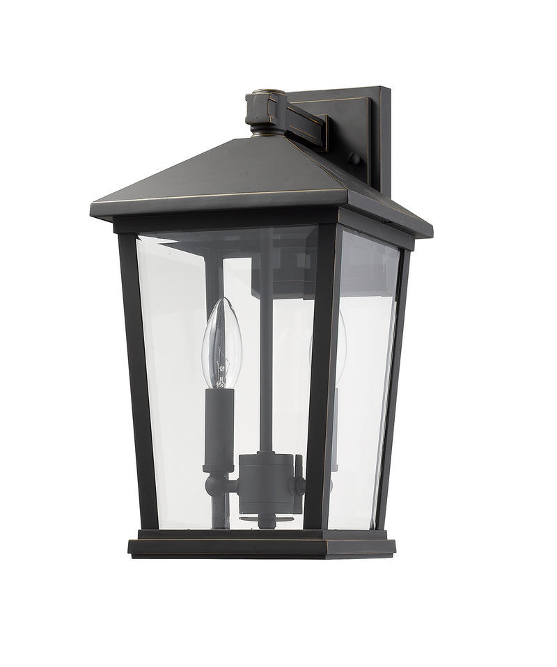 Z-Lite 568M-ORB Two Light Outdoor Wall Sconce, Oil Rubbed Bronze