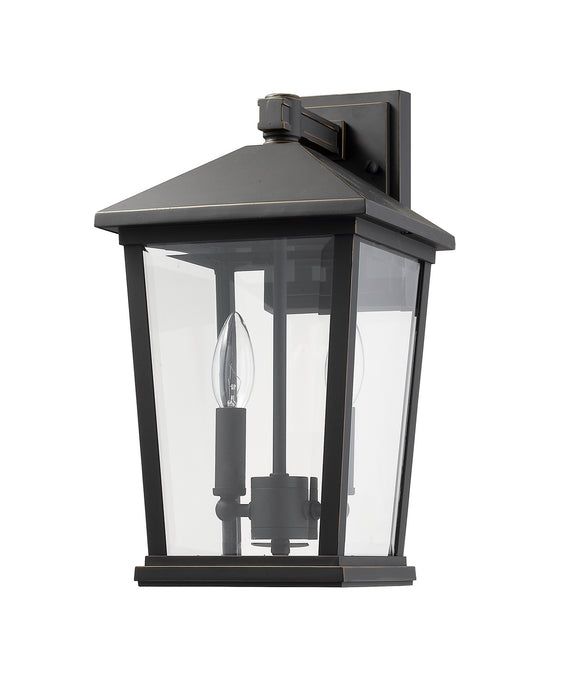 Z-Lite 568M-ORB Two Light Outdoor Wall Sconce, Oil Rubbed Bronze