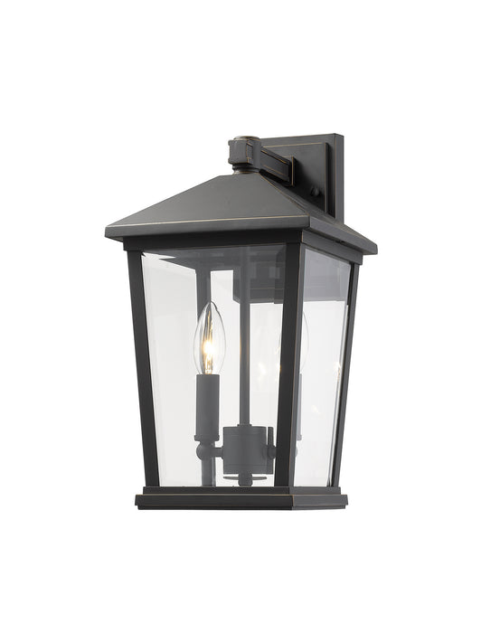 Z-Lite 568M-ORB Two Light Outdoor Wall Sconce, Oil Rubbed Bronze