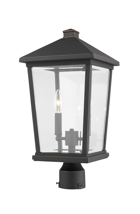 Z-Lite 568PHBR-ORB Two Light Outdoor Post Mount Fixture, Oil Rubbed Bronze