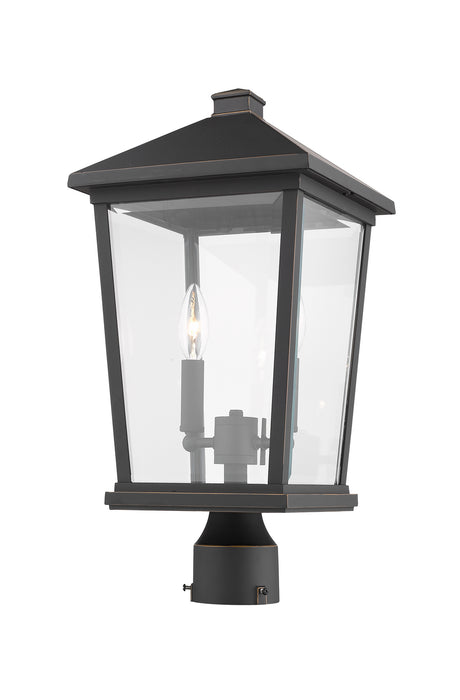 Z-Lite 568PHBR-ORB Two Light Outdoor Post Mount Fixture, Oil Rubbed Bronze