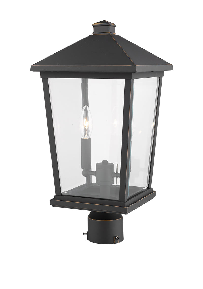 Z-Lite 568PHBR-ORB Two Light Outdoor Post Mount Fixture, Oil Rubbed Bronze