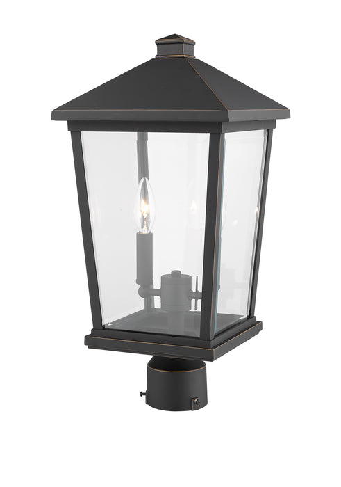Z-Lite 568PHBR-ORB Two Light Outdoor Post Mount Fixture, Oil Rubbed Bronze