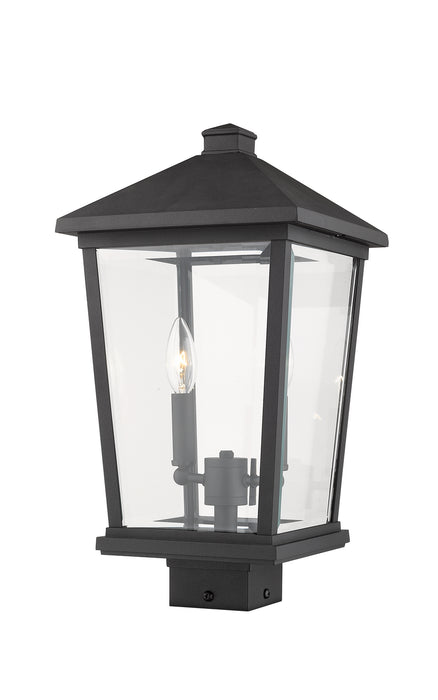 Z-Lite 568PHBS-BK Two Light Outdoor Post Mount Fixture, Black