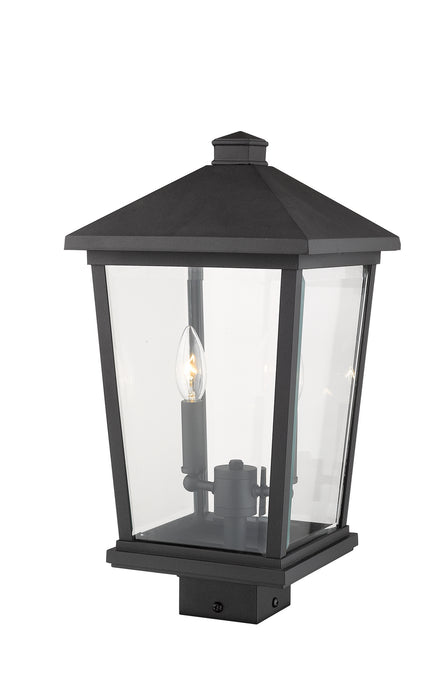 Z-Lite 568PHBS-BK Two Light Outdoor Post Mount Fixture, Black