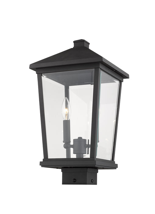 Z-Lite 568PHBS-BK Two Light Outdoor Post Mount Fixture, Black