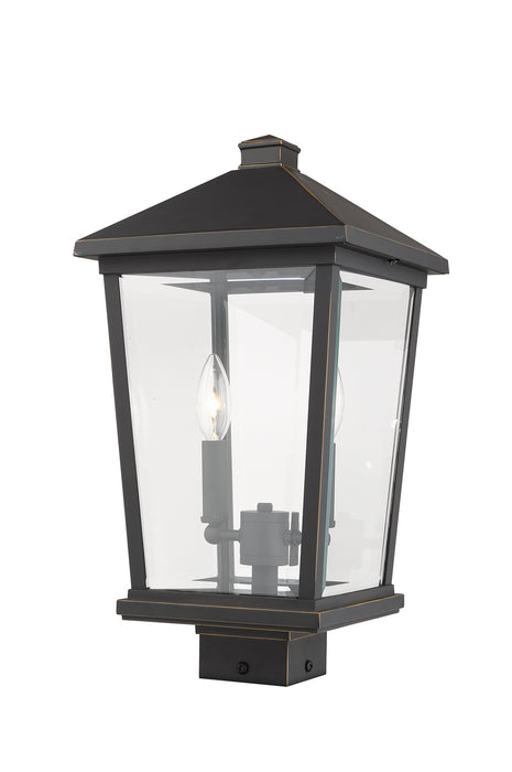 Z-Lite 568PHBS-ORB Two Light Outdoor Post Mount Fixture, Oil Rubbed Bronze