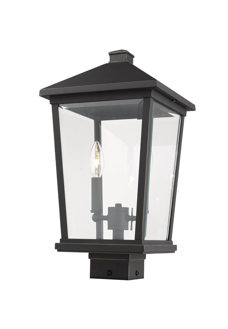 Z-Lite 568PHBS-ORB Two Light Outdoor Post Mount Fixture, Oil Rubbed Bronze