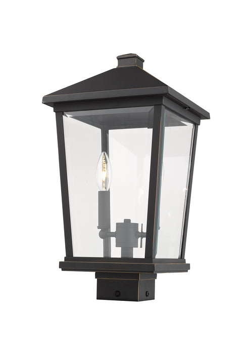 Z-Lite 568PHBS-ORB Two Light Outdoor Post Mount Fixture, Oil Rubbed Bronze