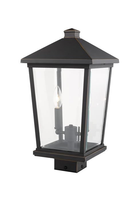 Z-Lite 568PHBS-ORB Two Light Outdoor Post Mount Fixture, Oil Rubbed Bronze