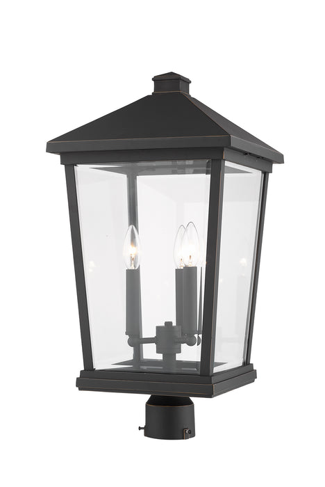 Z-Lite 568PHXLR-ORB Three Light Outdoor Post Mount Fixture, Oil Rubbed Bronze