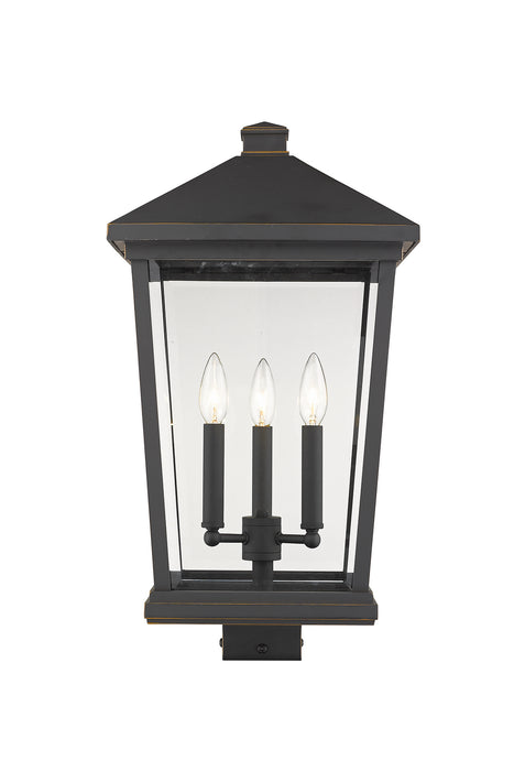 Z-Lite 568PHXLS-ORB Three Light Outdoor Post Mount Fixture, Oil Rubbed Bronze