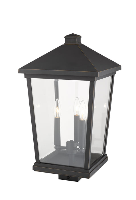 Z-Lite 568PHXLS-ORB Three Light Outdoor Post Mount Fixture, Oil Rubbed Bronze