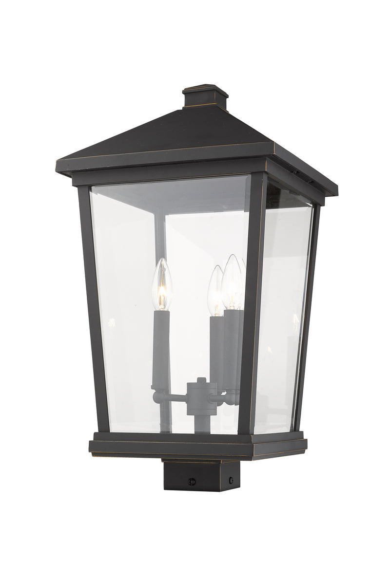 Z-Lite 568PHXLS-ORB Three Light Outdoor Post Mount Fixture, Oil Rubbed Bronze