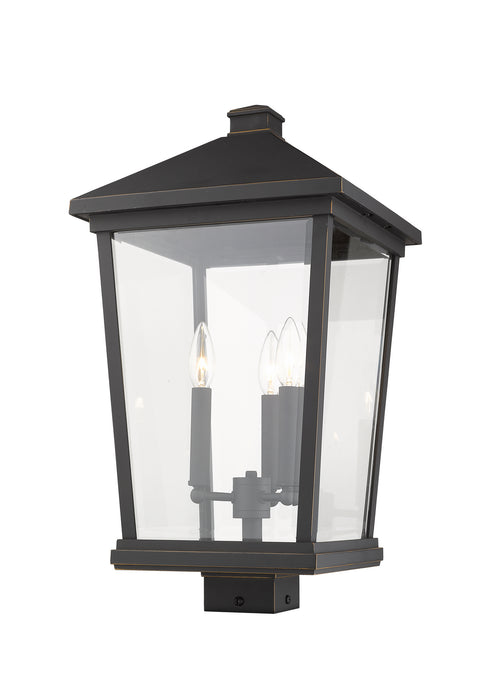 Z-Lite 568PHXLS-ORB Three Light Outdoor Post Mount Fixture, Oil Rubbed Bronze