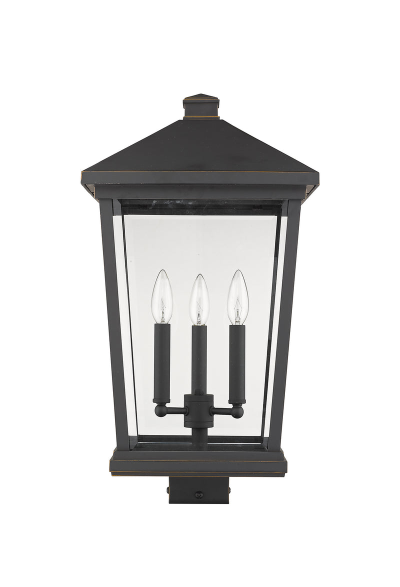 Z-Lite 568PHXLS-ORB Three Light Outdoor Post Mount Fixture, Oil Rubbed Bronze