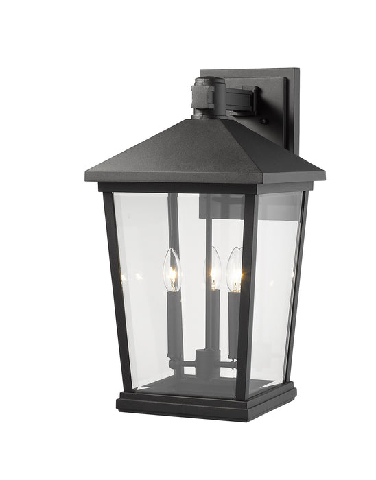Z-Lite 568XL-BK Three Light Outdoor Wall Light, Black