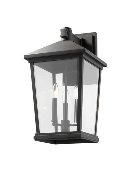 Z-Lite 568XL-ORB Three Light Outdoor Wall Light, Oil Rubbed Bronze