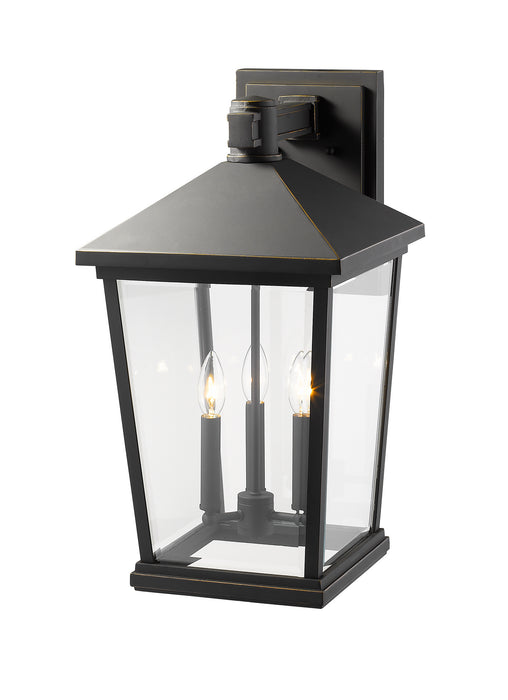 Z-Lite 568XL-ORB Three Light Outdoor Wall Light, Oil Rubbed Bronze