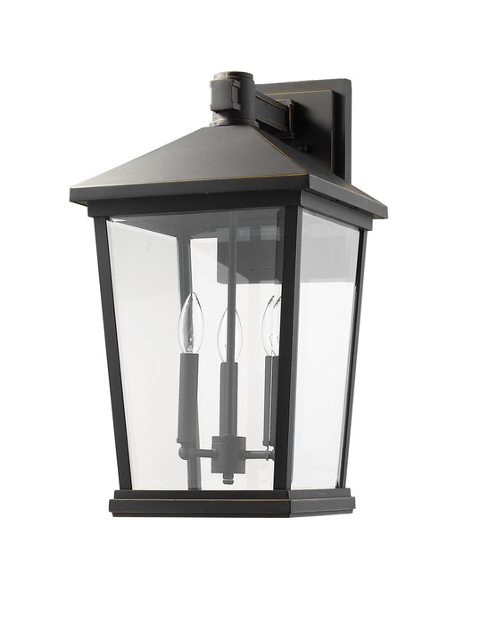 Z-Lite 568XL-ORB Three Light Outdoor Wall Light, Oil Rubbed Bronze