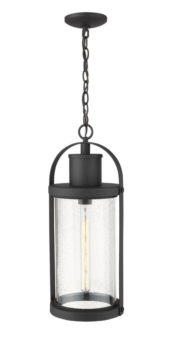 Z-Lite 569CHB-BK One Light Outdoor Chain Mount Ceiling Fixture, Black