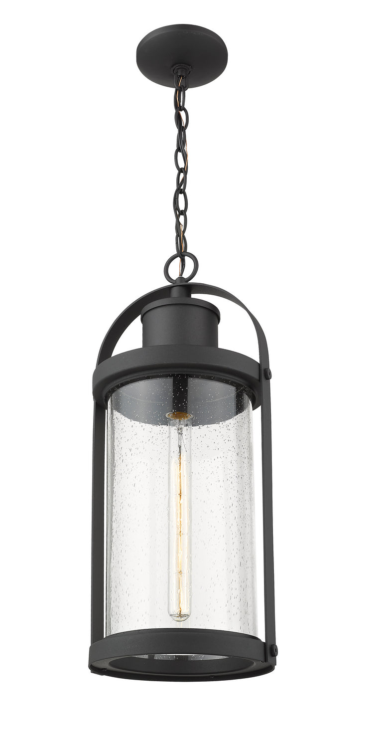 Z-Lite 569CHB-BK One Light Outdoor Chain Mount Ceiling Fixture, Black