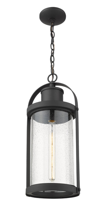Z-Lite 569CHB-BK One Light Outdoor Chain Mount Ceiling Fixture, Black