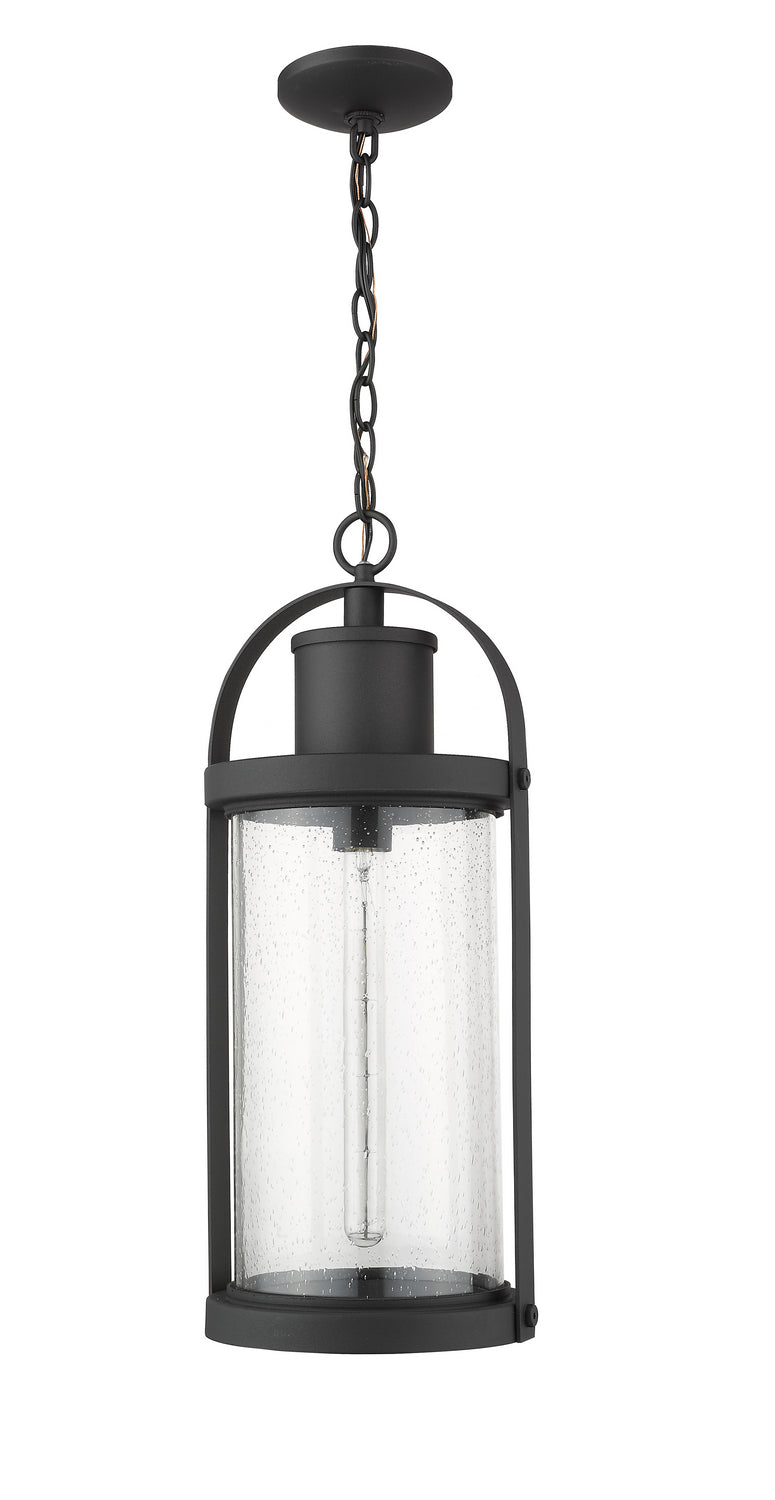 Z-Lite 569CHB-BK One Light Outdoor Chain Mount Ceiling Fixture, Black