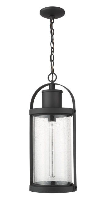 Z-Lite 569CHB-BK One Light Outdoor Chain Mount Ceiling Fixture, Black