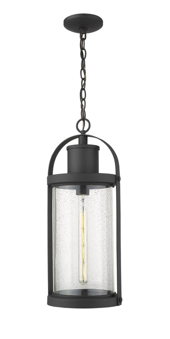 Z-Lite 569CHB-BK One Light Outdoor Chain Mount Ceiling Fixture, Black