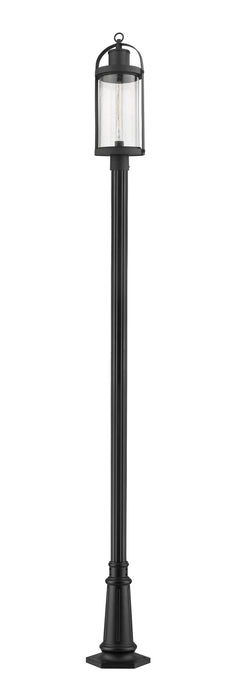 Z-Lite 569PHB-557P-BK One Light Outdoor Post Mount, Black